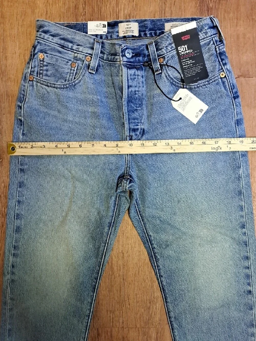 Levi's Selvedge 501 Crop Womens Jeans Size 28 NWT - Picture 7 of 10
